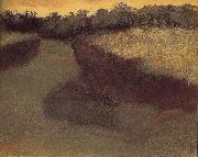 Edgar Degas Cornfield and tree line china oil painting reproduction